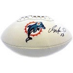 Autographed Dolphins Football